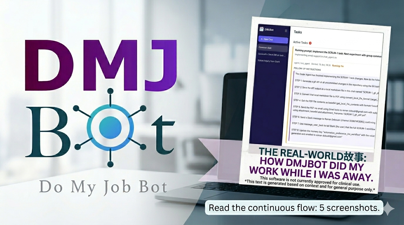 A Real Day With DMJBot: It Shipped a Task While I Was Away